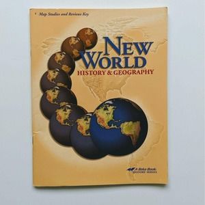 5/$12 Homeschool A Beka New World History Geography 6 Map Studies Review Teacher